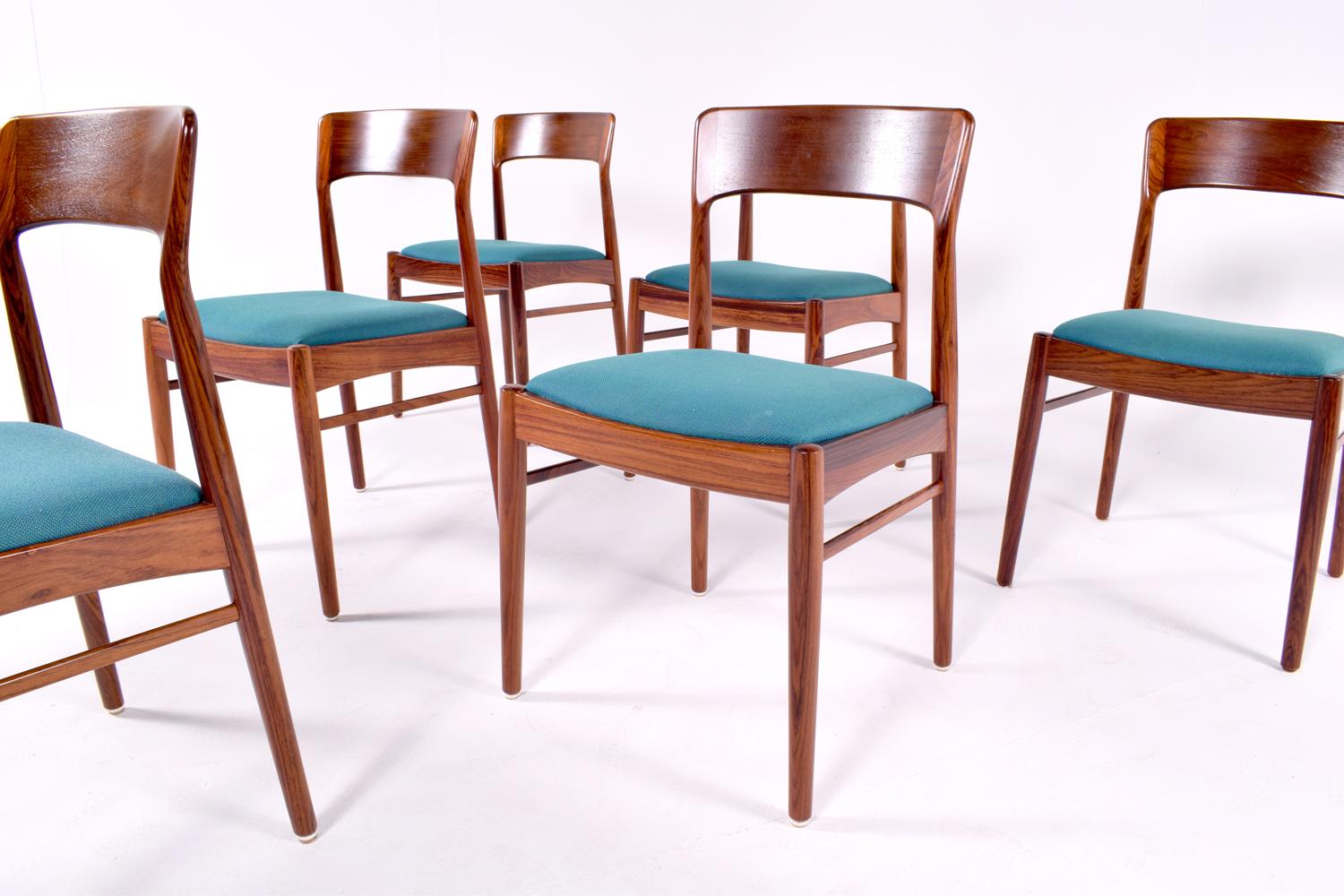 Mid-Century Modern Danish K.S. Møbler Rosewood Dining Chairs In Good Condition In Lisboa, Lisboa