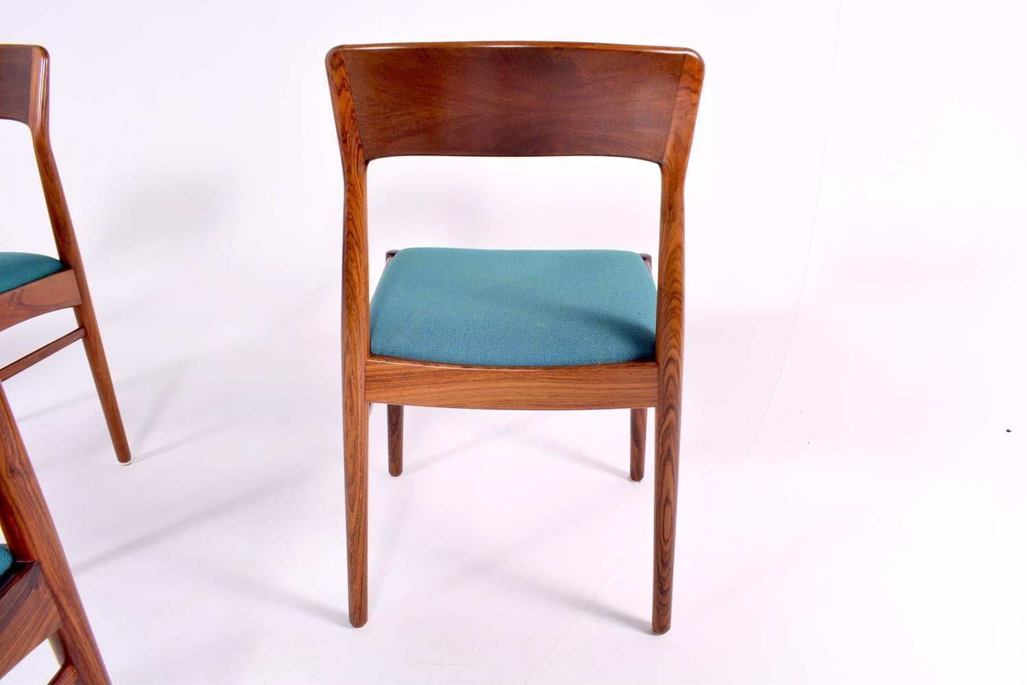 Mid-Century Modern Danish K.S. Møbler Rosewood Dining Chairs 2