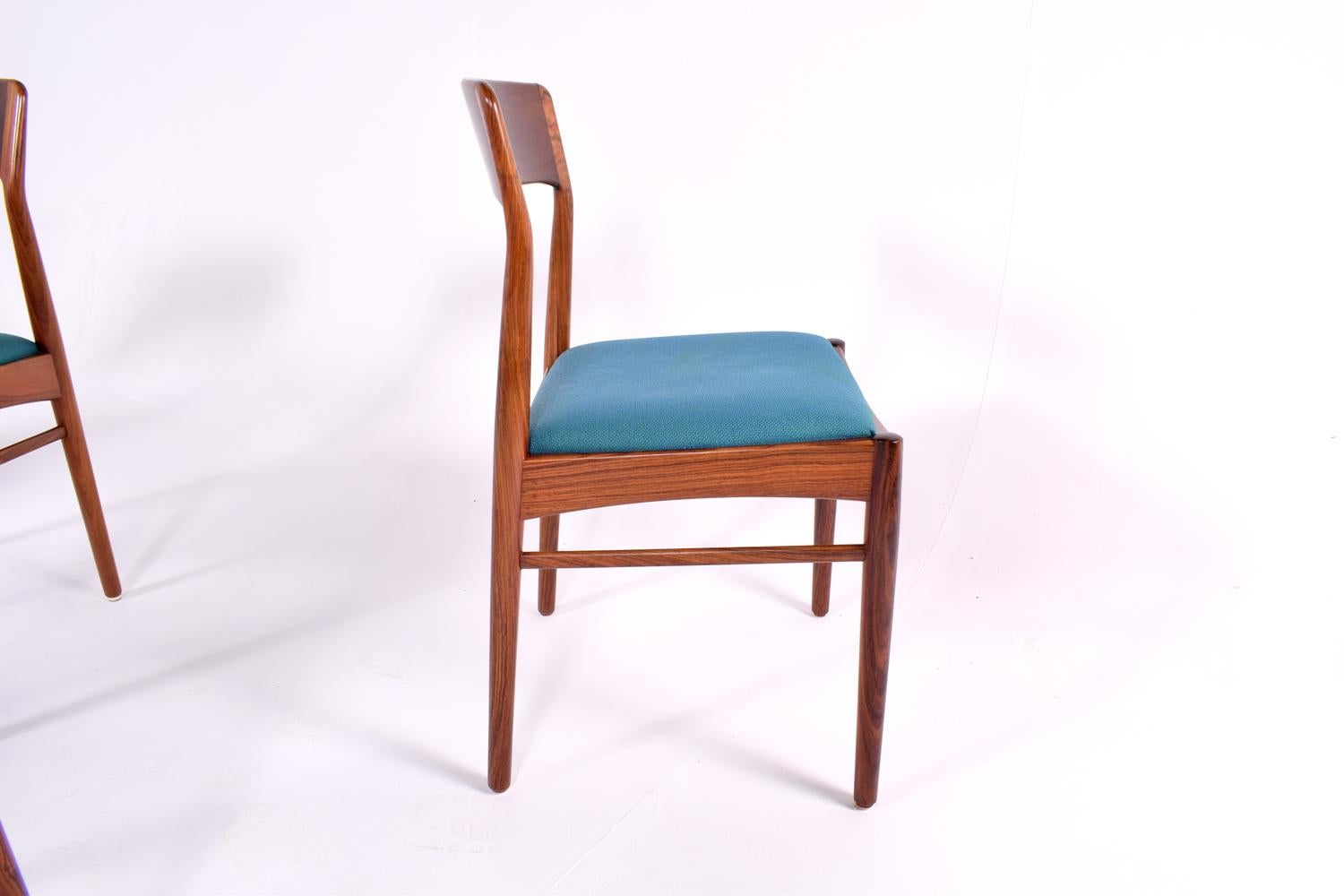 Mid-Century Modern Danish K.S. Møbler Rosewood Dining Chairs 3