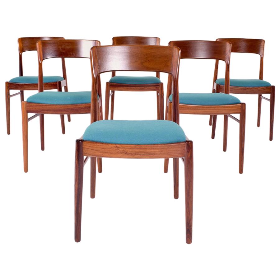 Mid-Century Modern Danish K.S. Møbler Rosewood Dining Chairs