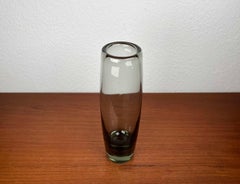 Mid-Century Modern Danish Labrador Green Glass Vase Per Lütken Holmegaard, 1950s