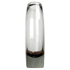 Mid-Century Modern Danish Labrador Green Glass Vase Per Lütken Holmegaard, 1950s