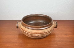 Mid-Century Modern Danish Large Studio Pottery Bowl Tue Poulsen Tue Keramik