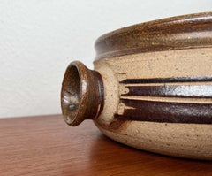 Mid-Century Modern Danish Large Studio Pottery Bowl Tue Poulsen Tue Keramik