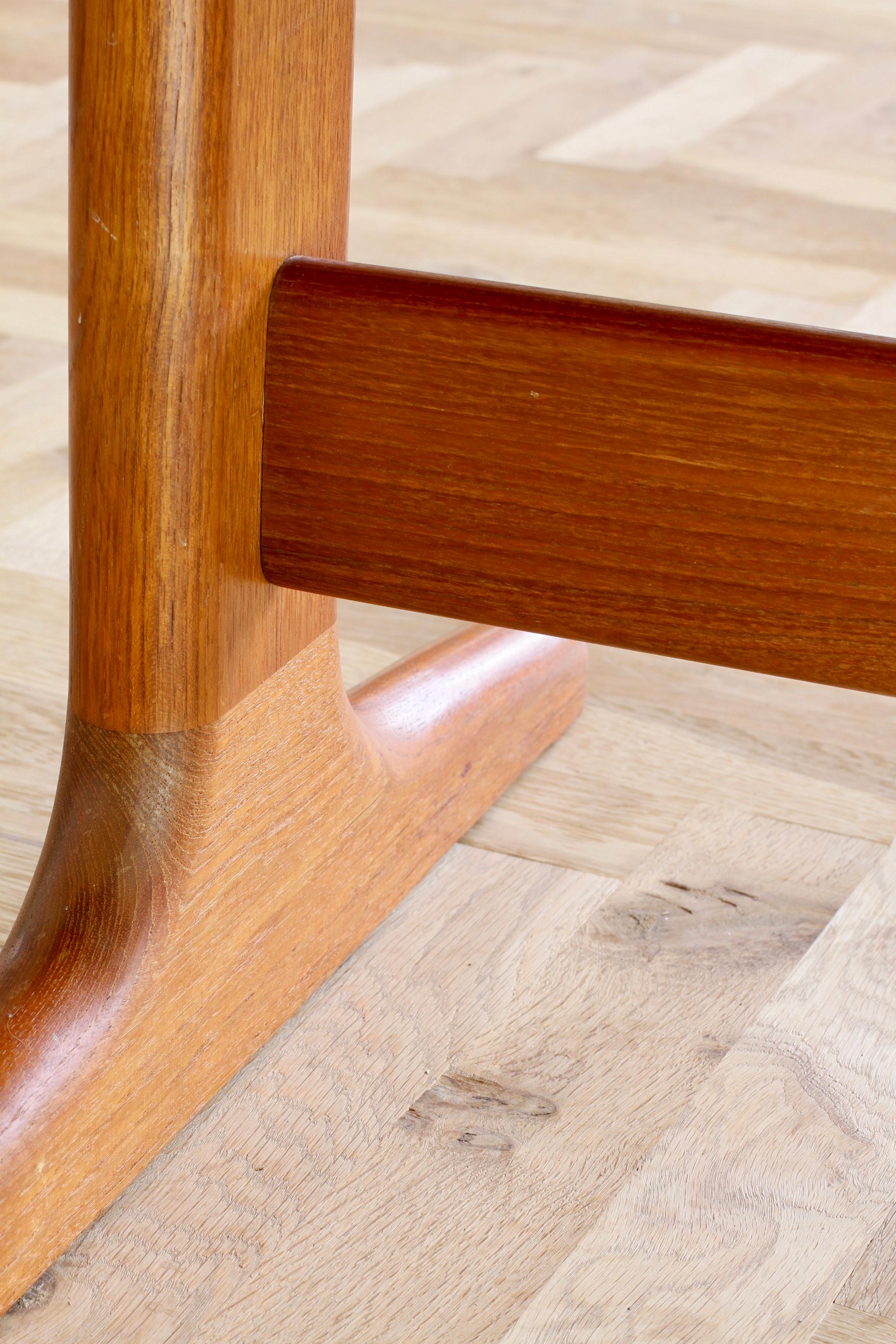 Teck The Modernity Danish Large Teak Coffee Center Table, Glostrup Denmark 1960s en vente