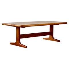 Großer dänischer Mid-Century-Modern-Couchtisch aus Teakholz, Glostrup Dänemark 1960er Jahre