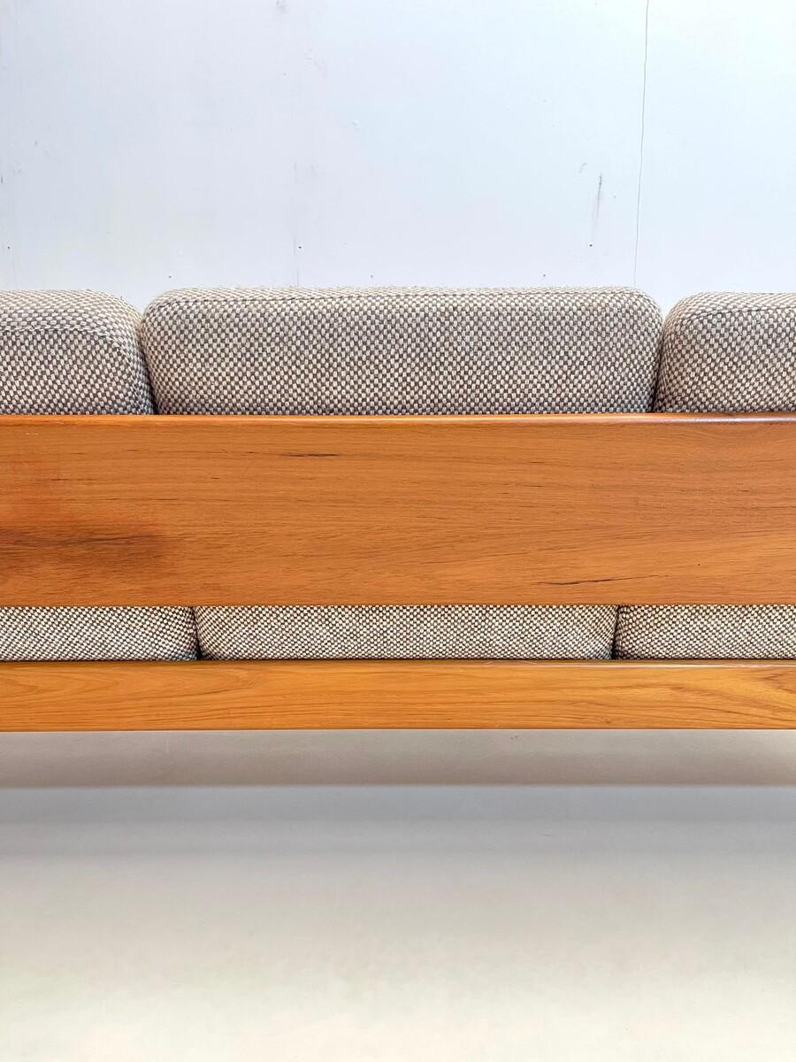 Mid-Century Modern Danish Living Room Set, Wood and Fabric, 1960s 5