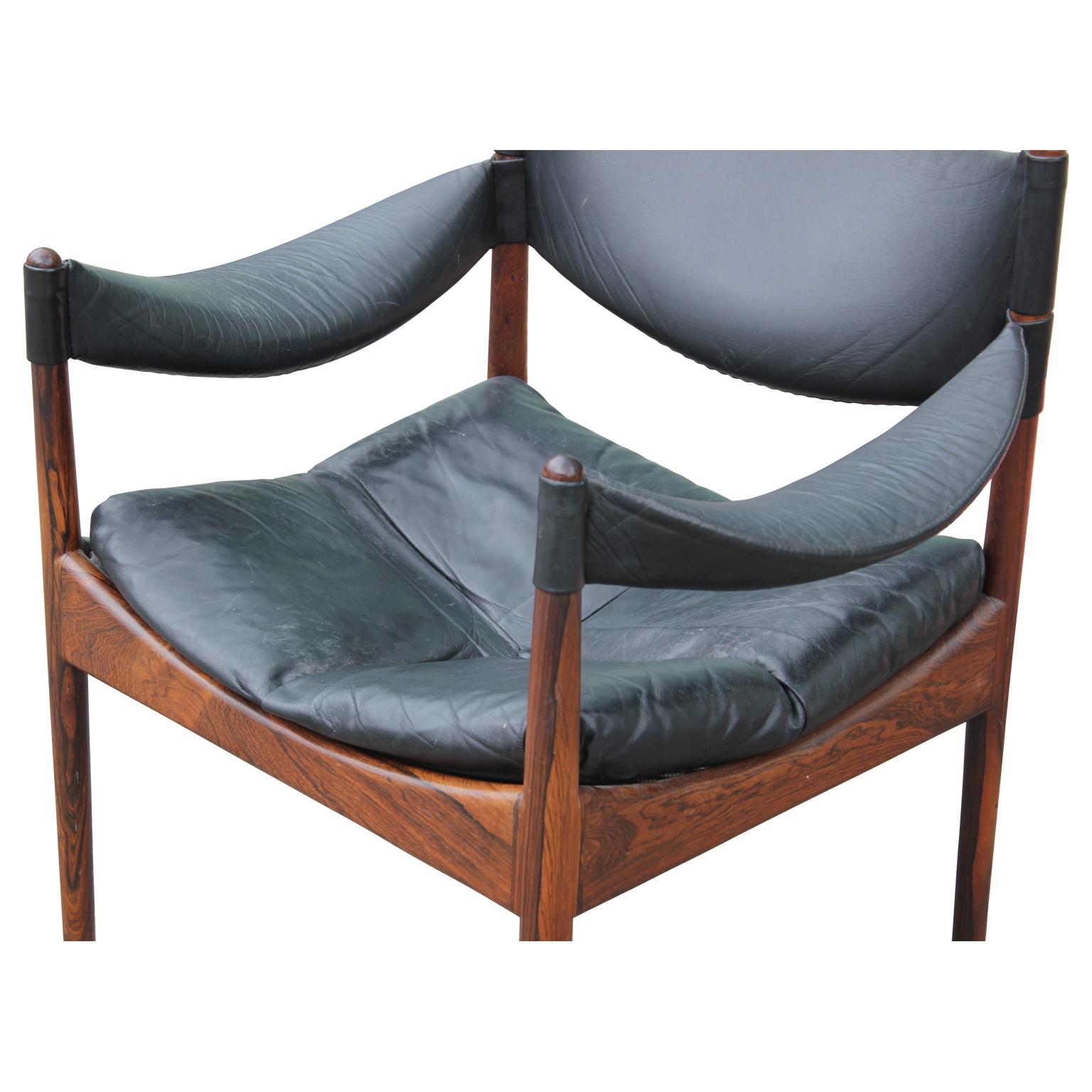 Mid-20th Century Mid-Century Modern Danish Lounge Chair in Rosewood Model Modus by Kristian Vedel