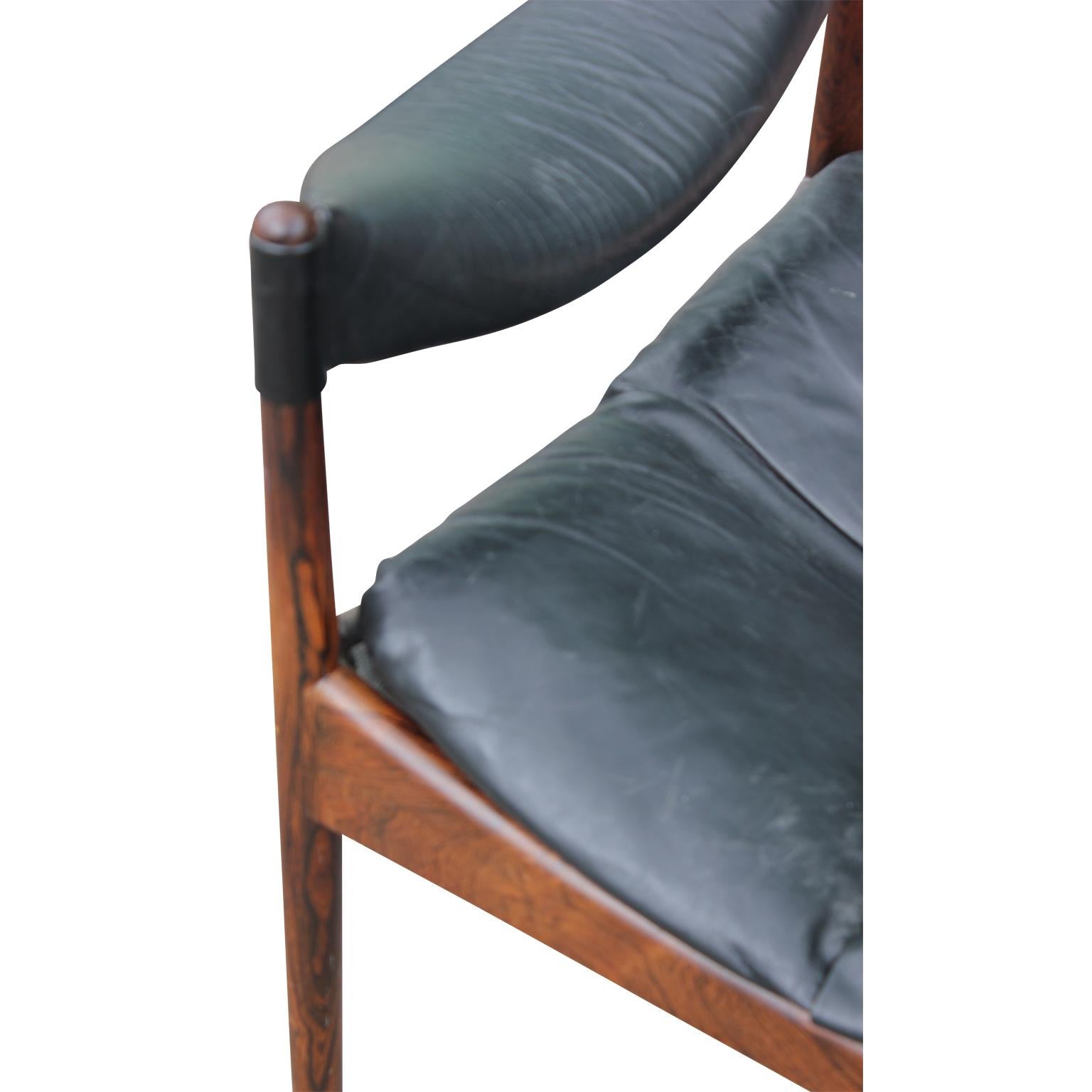 Mid-Century Modern Danish Lounge Chair in Rosewood Model Modus by Kristian Vedel 1