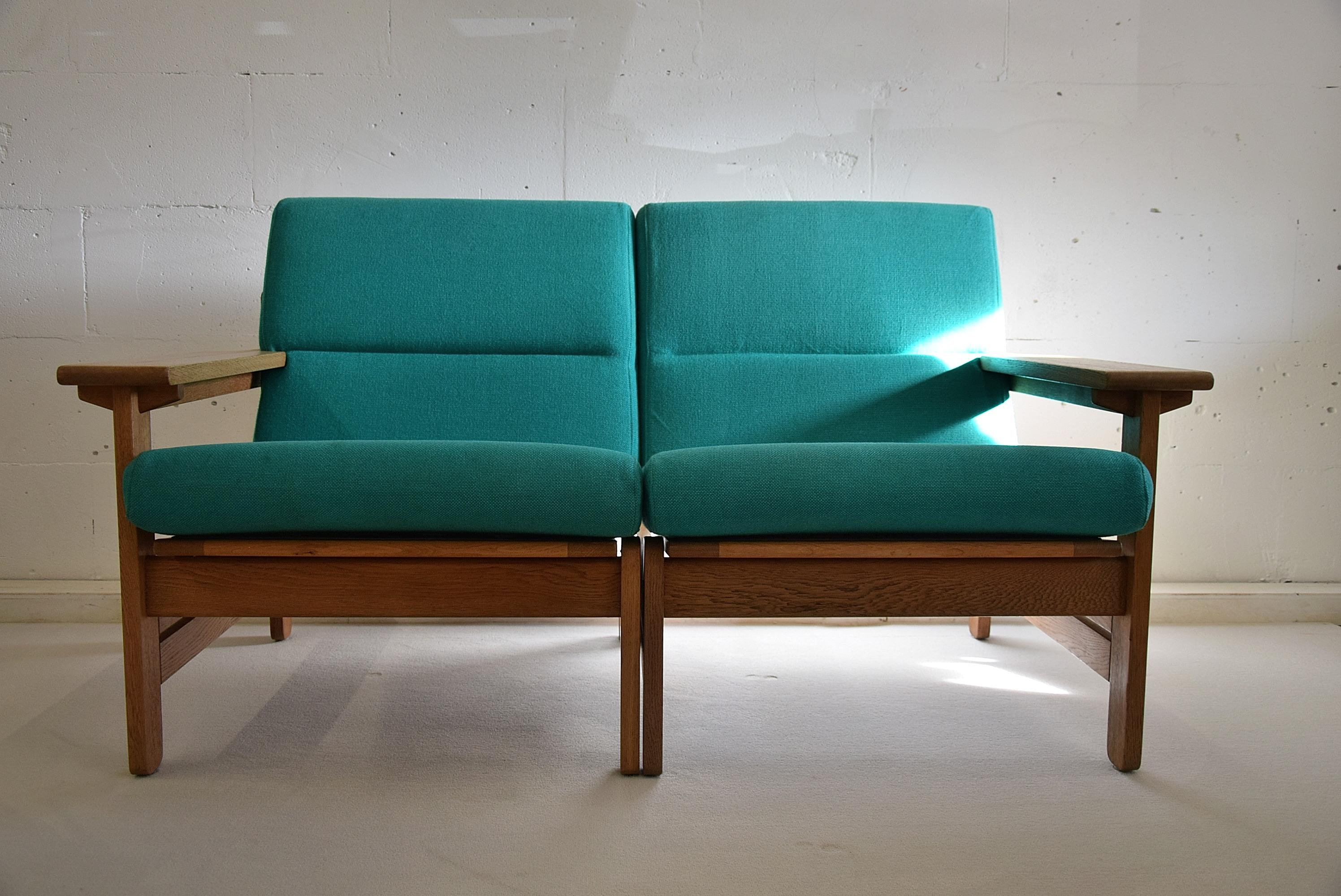 Grünes dänisches Lounge-Set, Mid-Century Modern, Modern im Zustand „Gut“ im Angebot in Weesp, NL