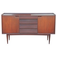 Mid-Century Modern Danish Mahogany Compact Credenza/Sideboard by Richard Hornby