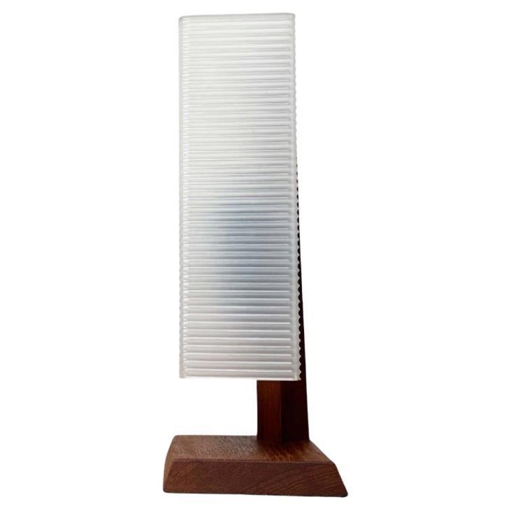 Mid-Century Modern Danish Minimalist Teak Table Lamp, 1960s