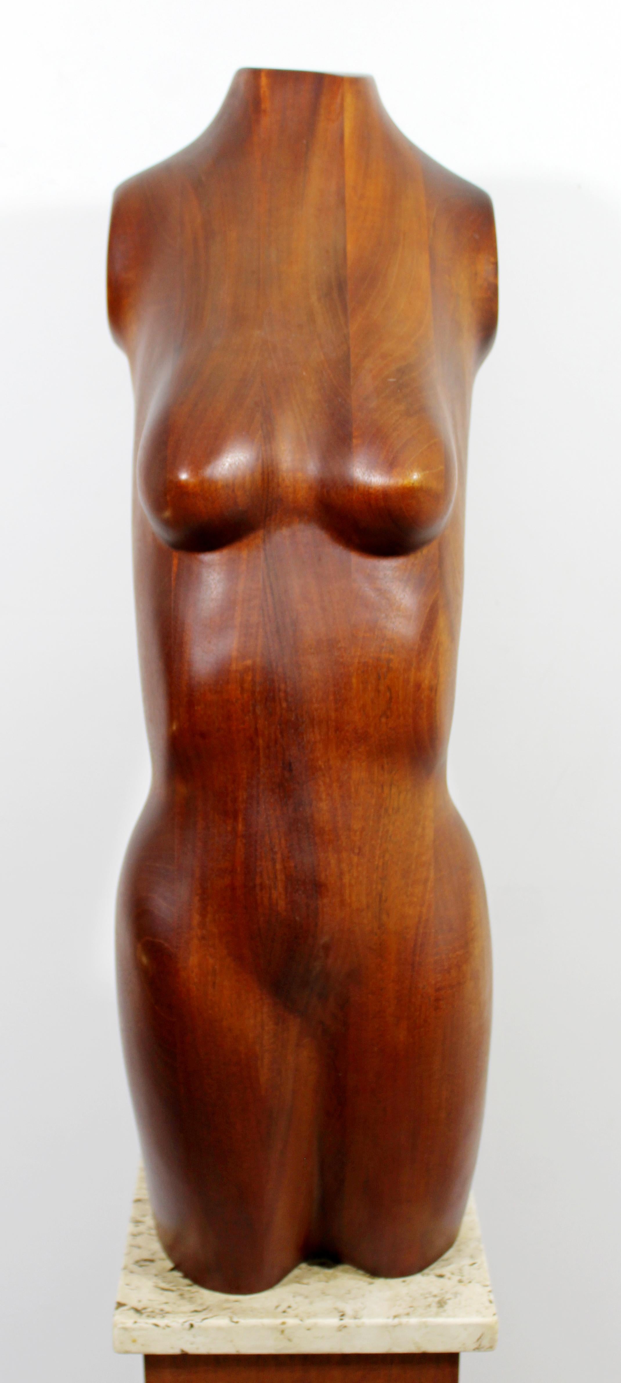 Mid-Century Modern Danish Nude Figure by Gert Olsen on Marble Base Signed, 1979 In Excellent Condition In Keego Harbor, MI