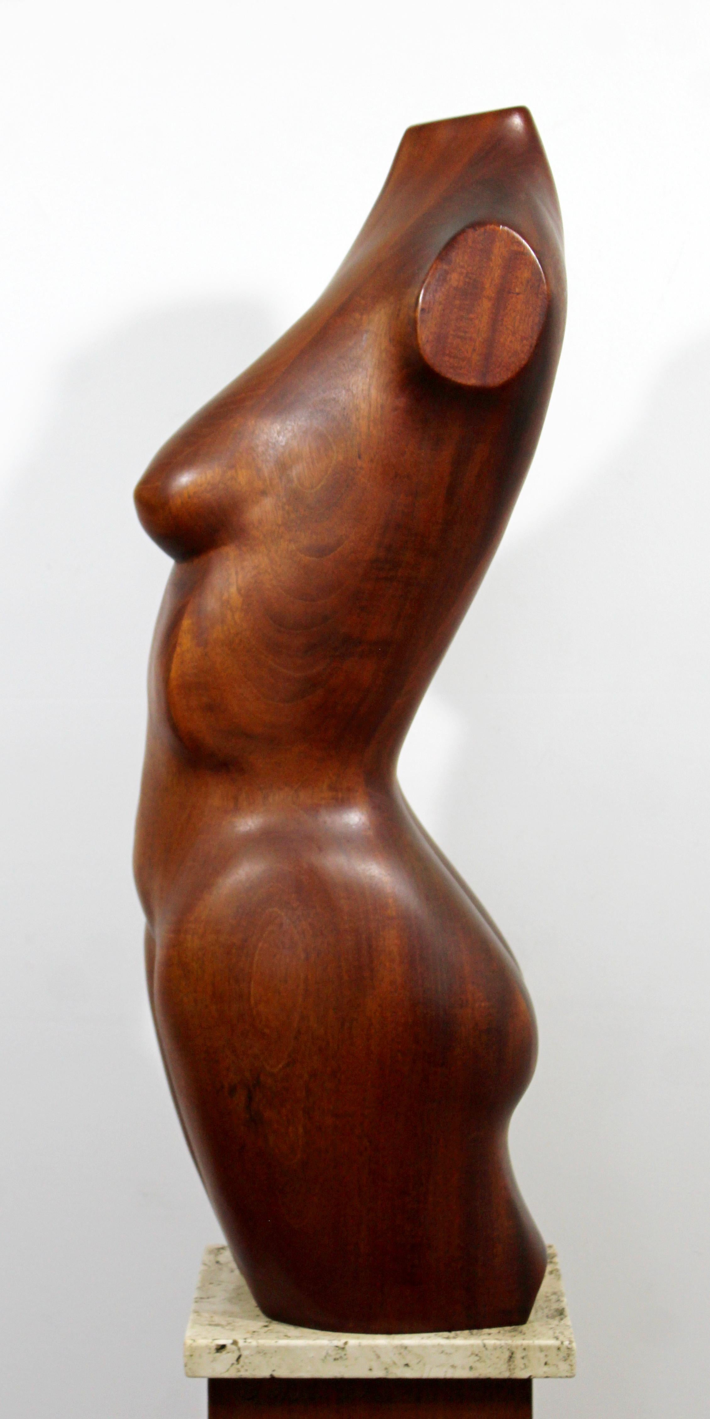 Mid-Century Modern Danish Nude Figure by Gert Olsen on Marble Base Signed, 1979 1