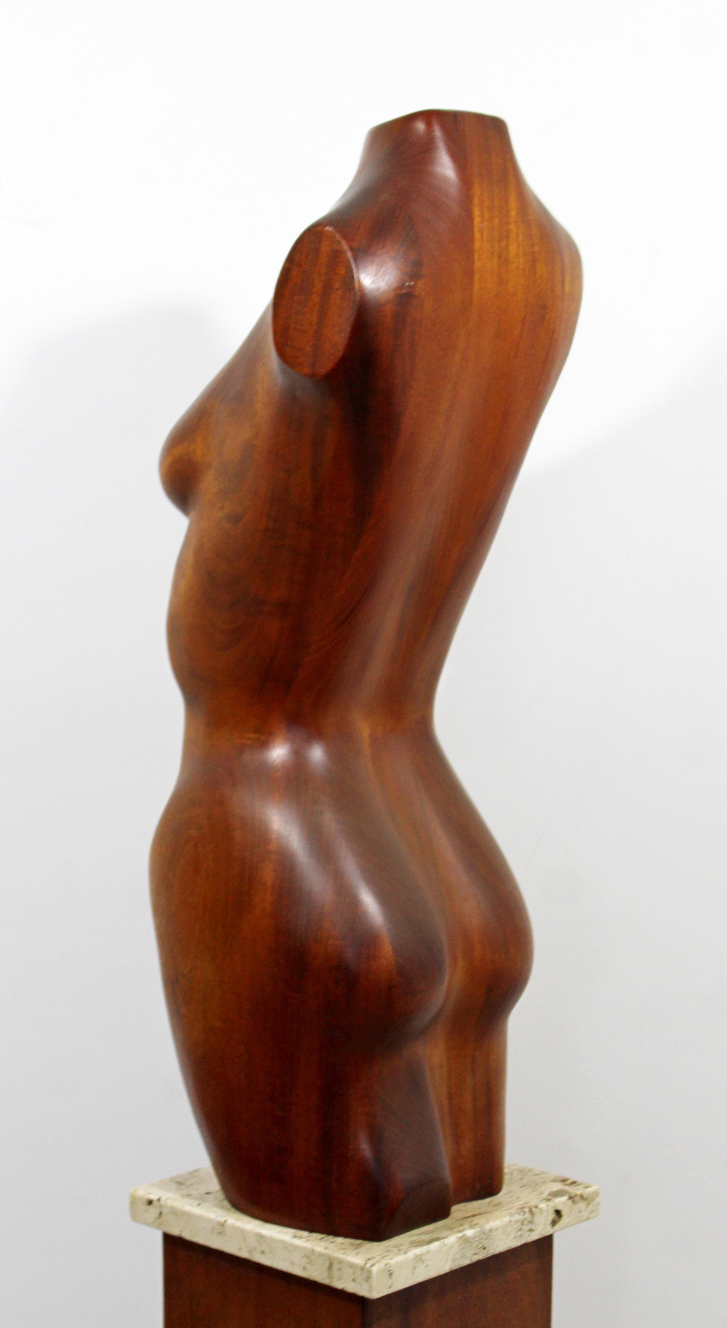 Mid-Century Modern Danish Nude Figure by Gert Olsen on Marble Base Signed, 1979 2