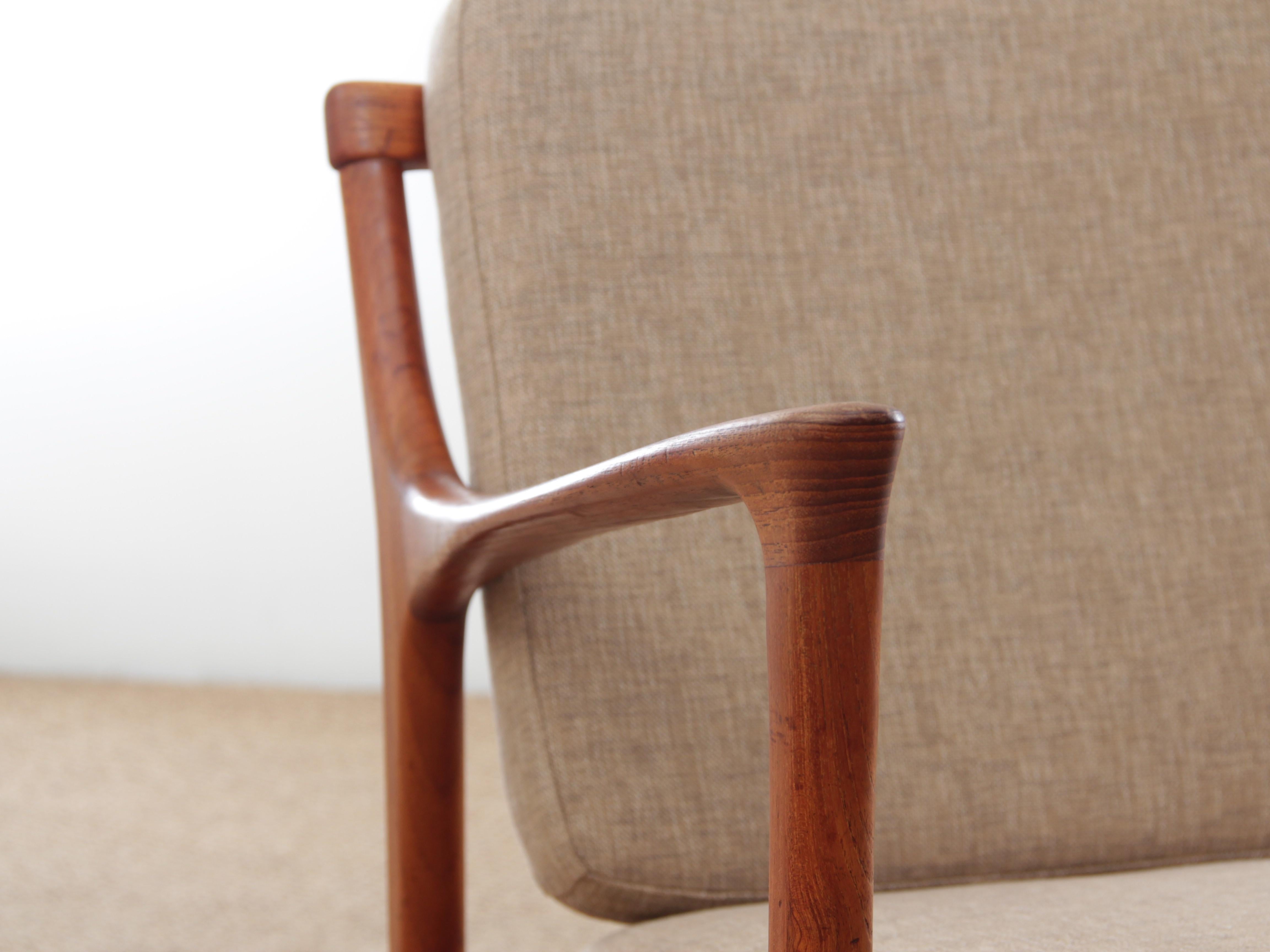 Mid-Century Modern Danish Pair of Lounge Chairs in Teak Model Kuba 6