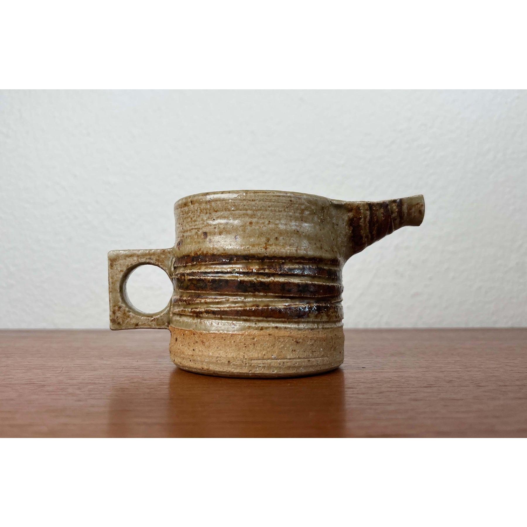 Jarra de cerámica danesa moderna de mediados de siglo, de Tue Poulsen para Tue Keramik, años 60 en venta 11