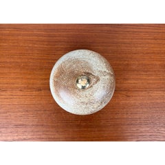 Mid-Century Modern Danish Pottery Oil Lamp from Aage Würtz, 1960s