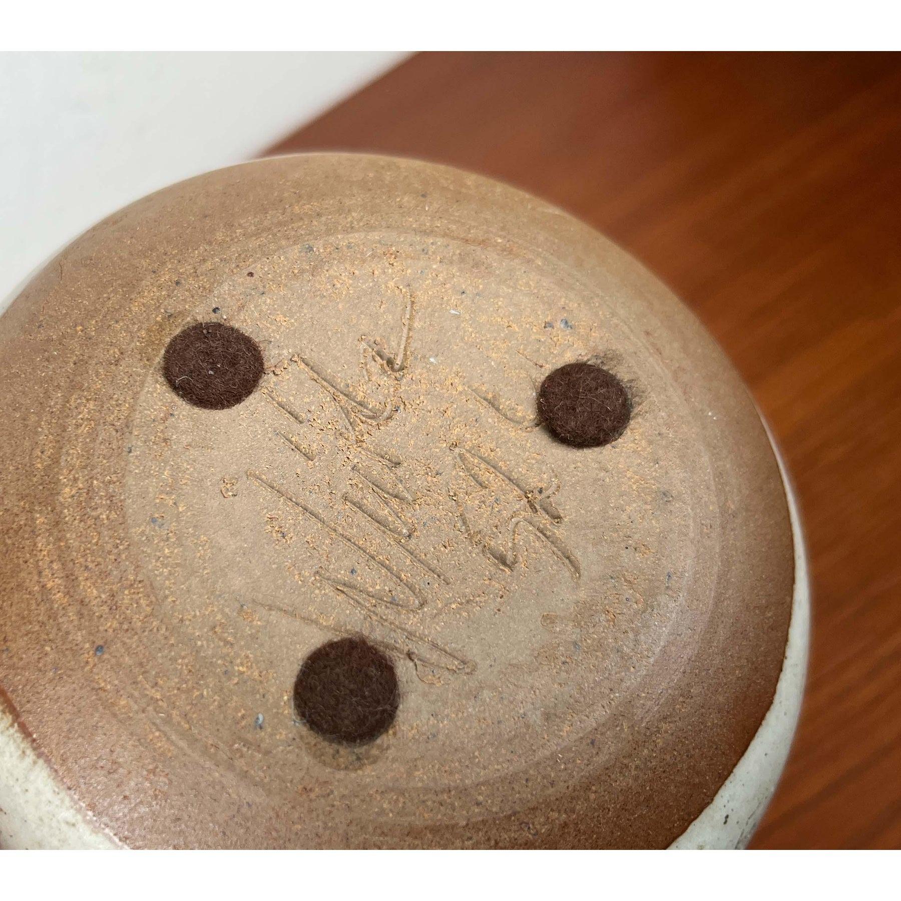 Lámpara de aceite de cerámica danesa moderna de mediados de siglo de Aage Würtz, años 60 siglo XX en venta
