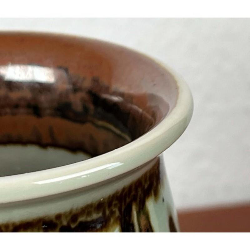 Moderne dänische Keramikvase aus der Jahrhundertmitte von Svend Aage Jensen für Søholm, 1960er Jahre (20. Jahrhundert) im Angebot