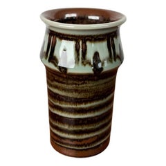 Vaso in ceramica danese moderno di metà secolo di Svend Aage Jensen per Søholm, anni '60