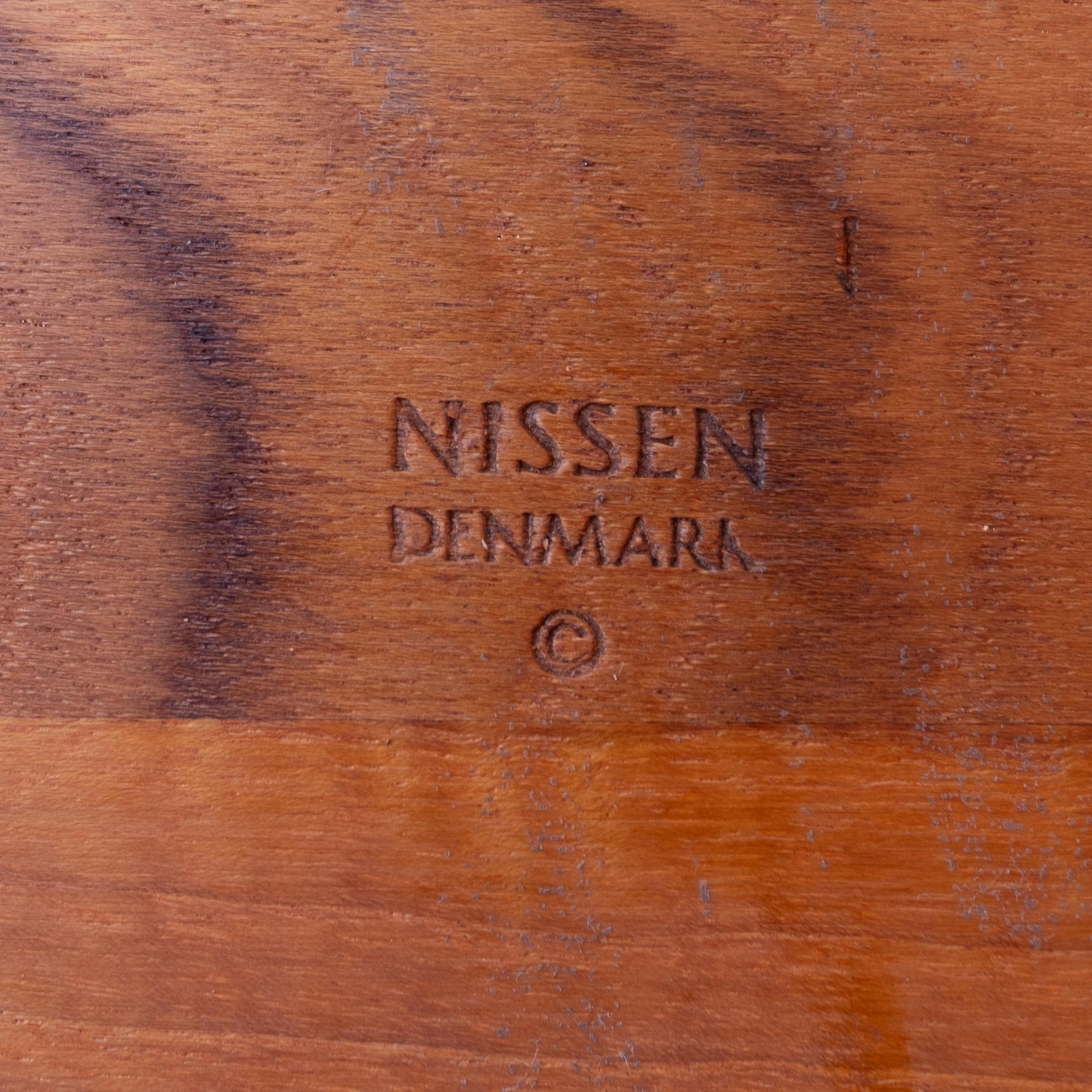Cubitera de bar danesa Richard Nissen de mediados del siglo XX con cubitera y pinzas en venta 11