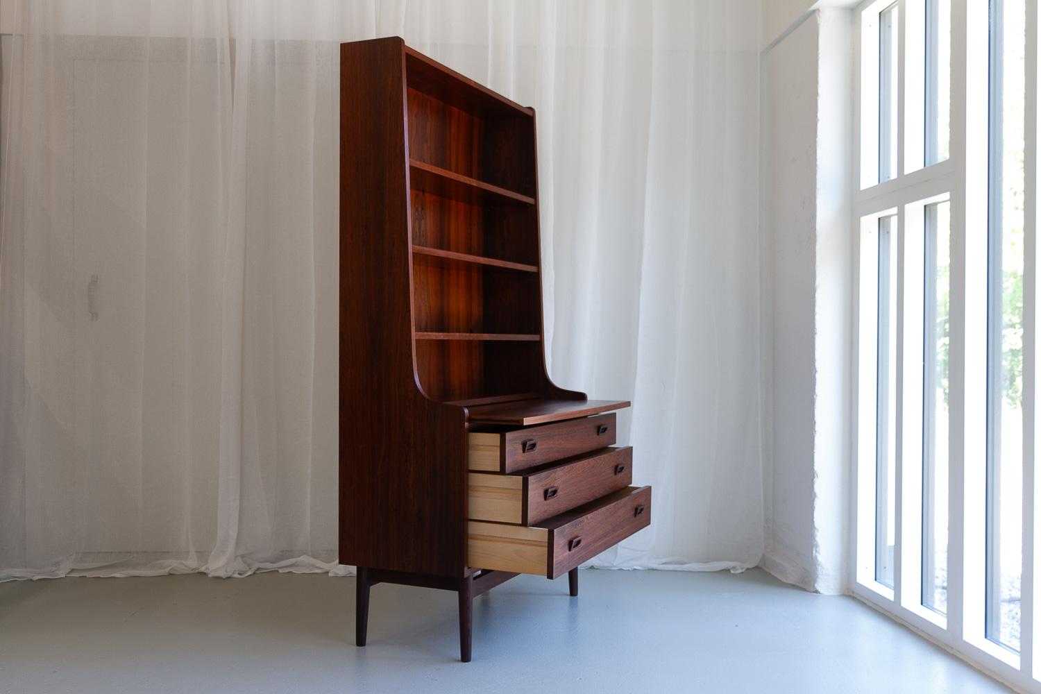 Mid-20th Century Mid-Century Modern Danish Rosewood Bookcase by Johannes Sorth, 1960s. For Sale