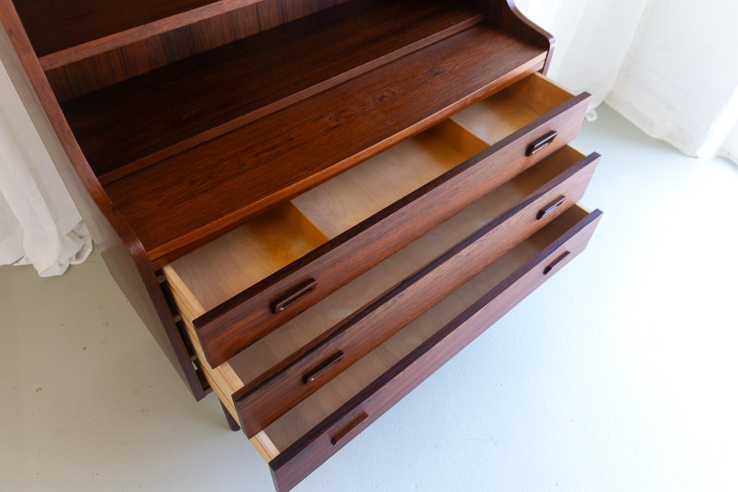 Mid-Century Modern Danish Rosewood Bookcase by Johannes Sorth, 1960s. For Sale 1