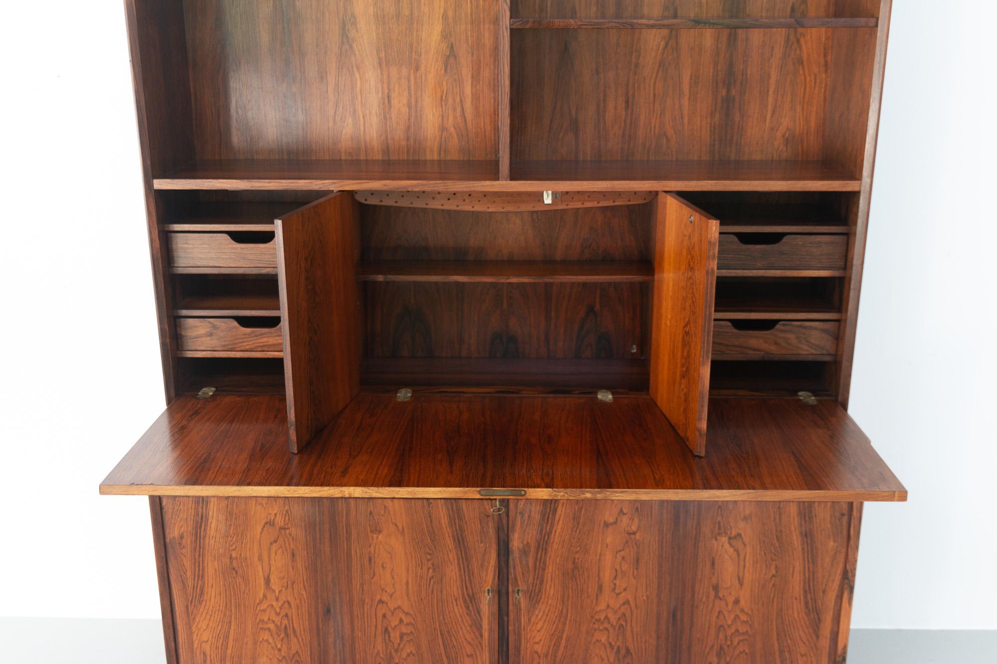 Mid-20th Century Mid-Century Modern Danish Rosewood Bookcase with Desk, 1960s