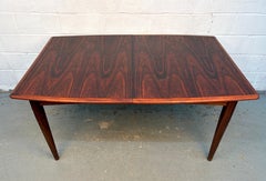 Mid-Century Modern Danish Rosewood Butterfly Leaf Dining Table