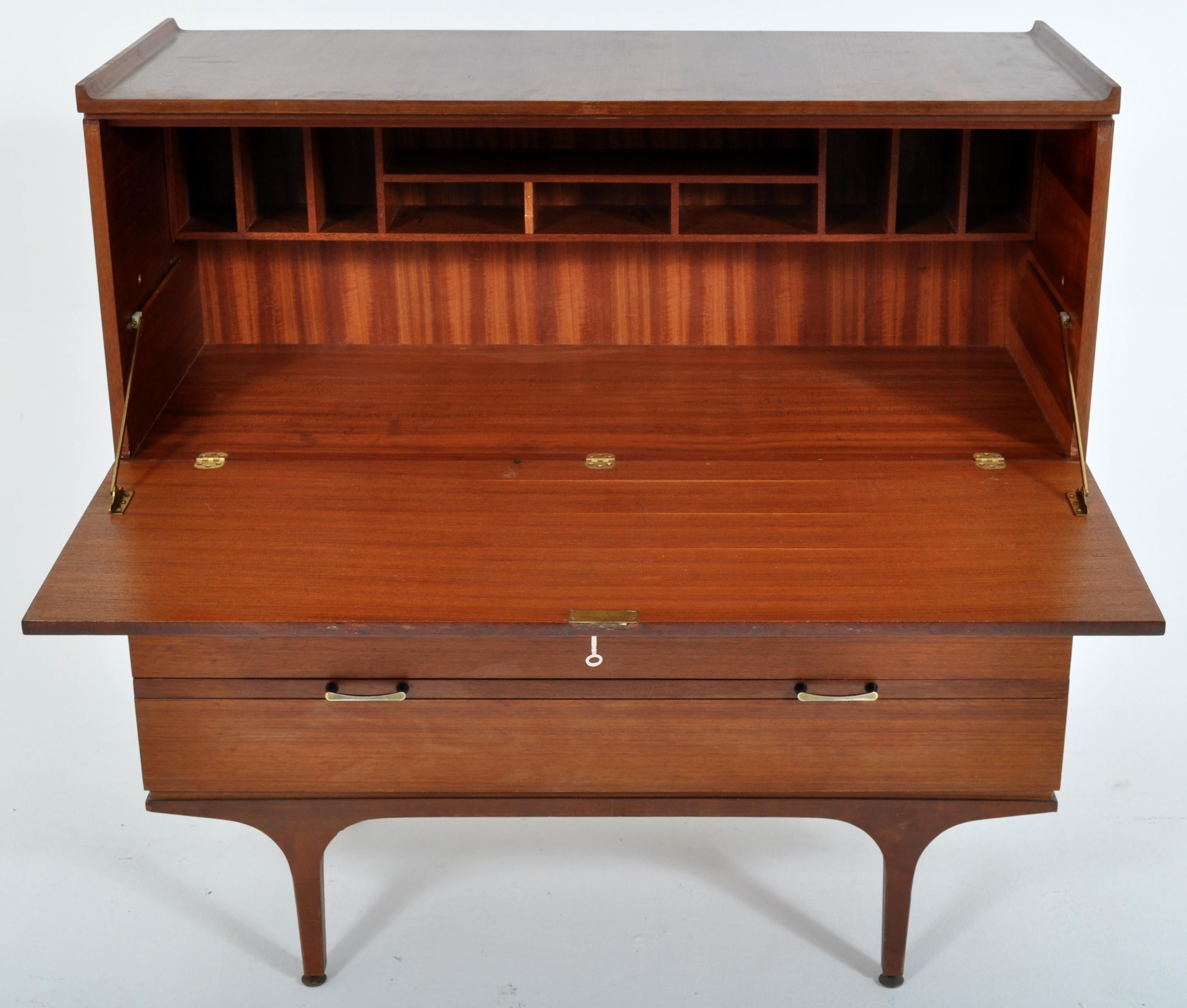 Mid-Century Modern Danish Rosewood Color Secretary/Chest/Cabinet/Desk, 1960s 1