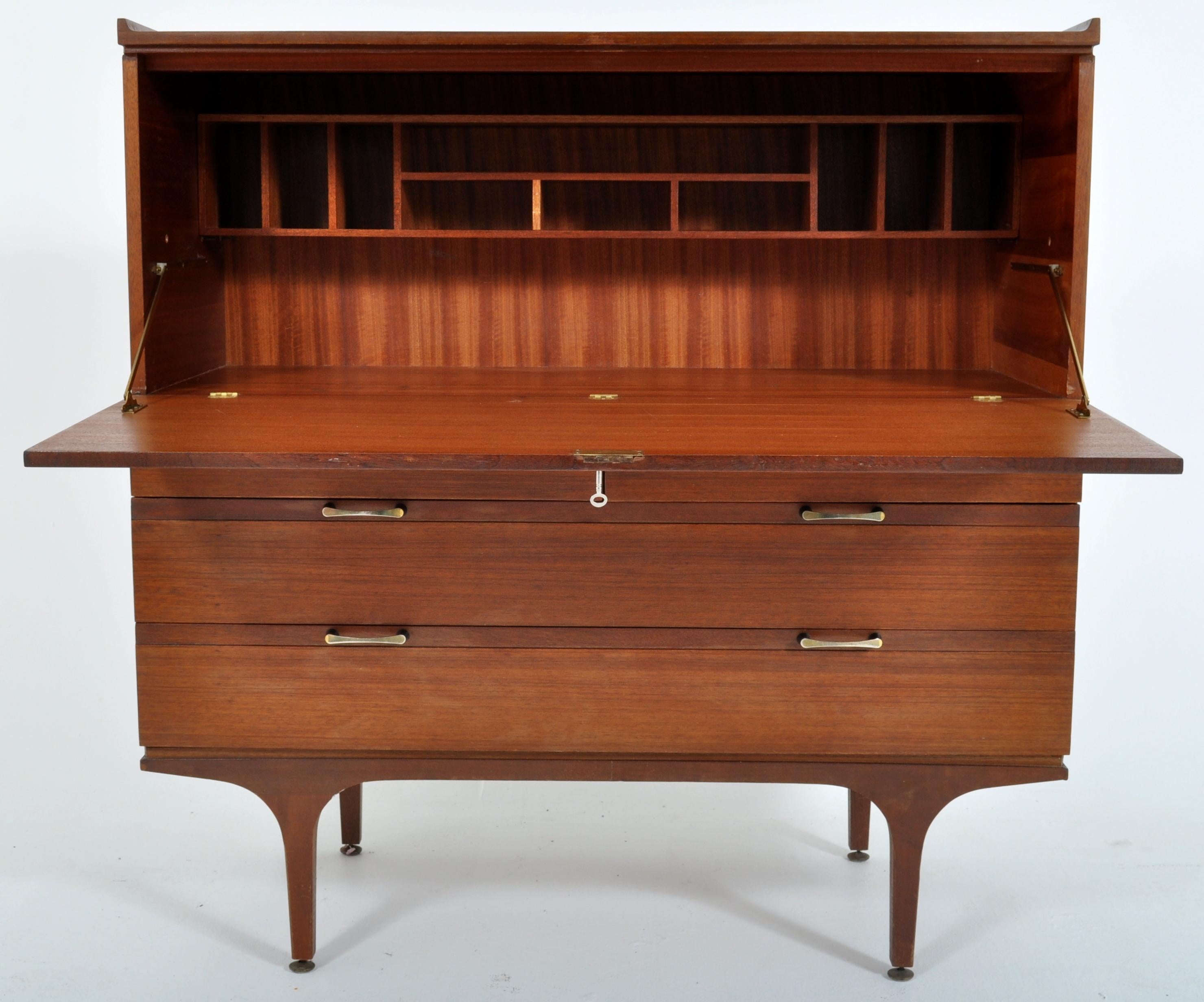 Mid-Century Modern Danish Rosewood Color Secretary/Chest/Cabinet/Desk, 1960s 2