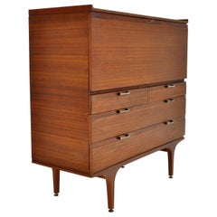 Mid-Century Modern Danish Rosewood Color Secretary/Chest/Cabinet/Desk, 1960s