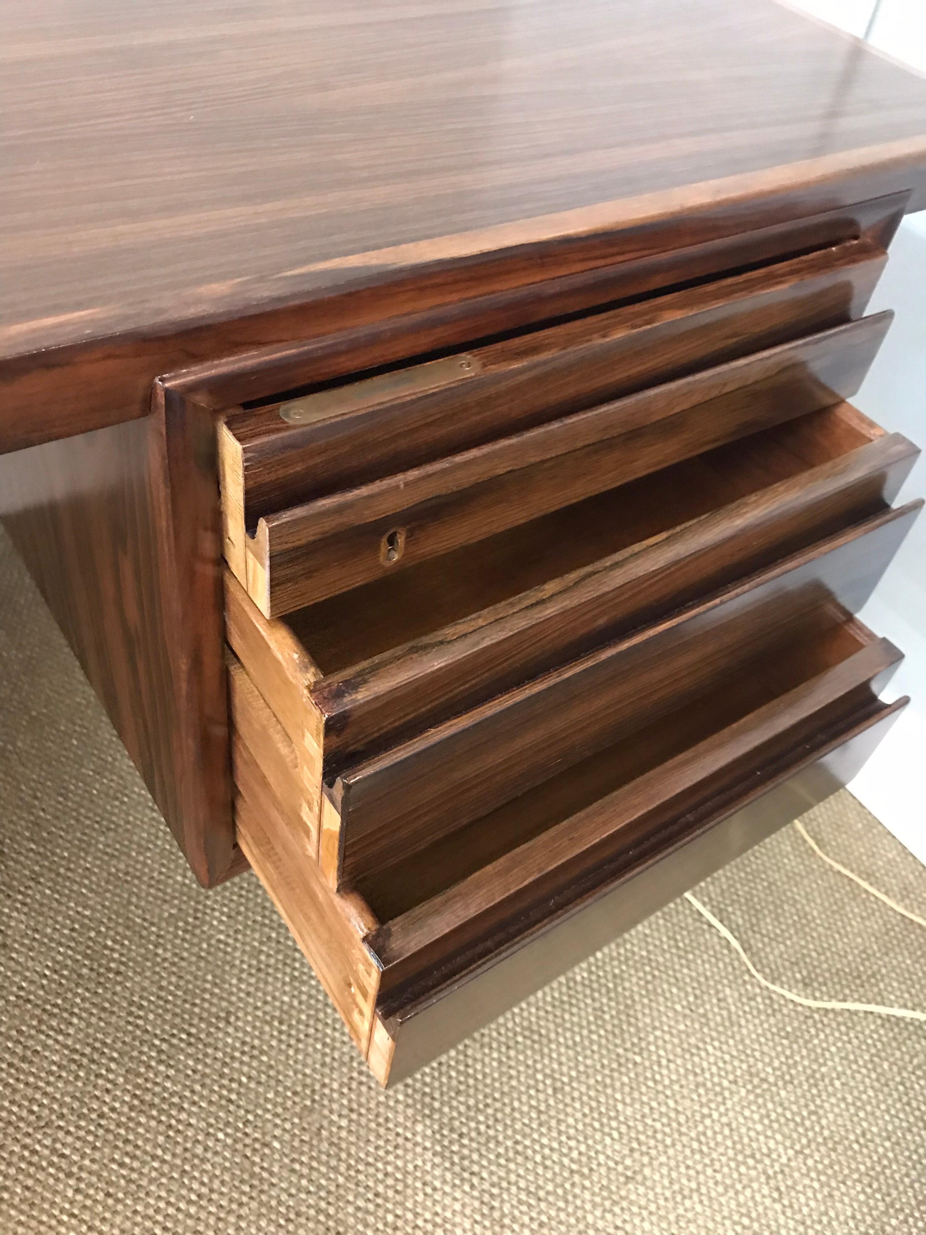 Mid-Century Modern Danish Rosewood Desk Writing Table 2
