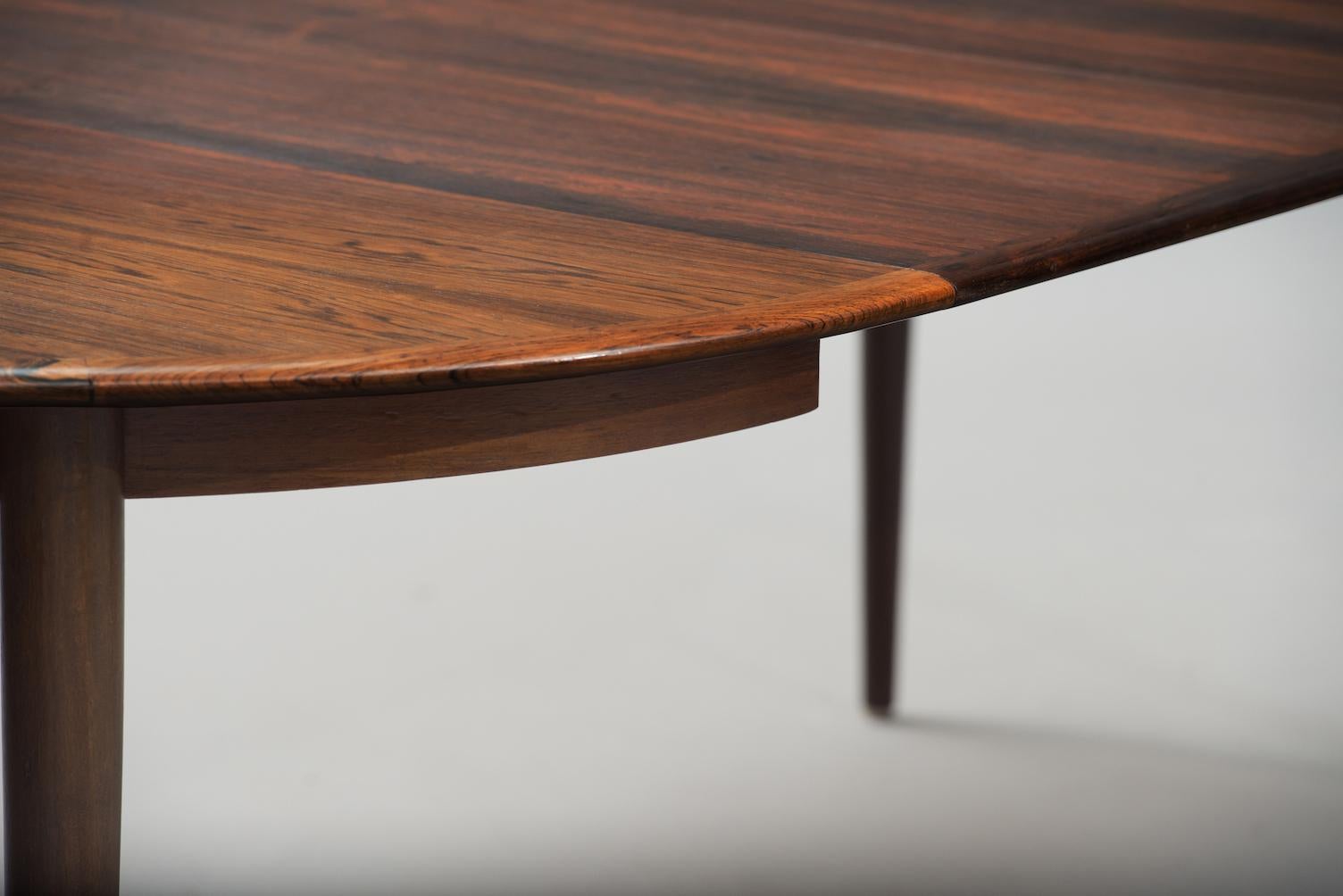 Scandinavian Modern Mid-Century Modern Danish Rosewood Dining Table