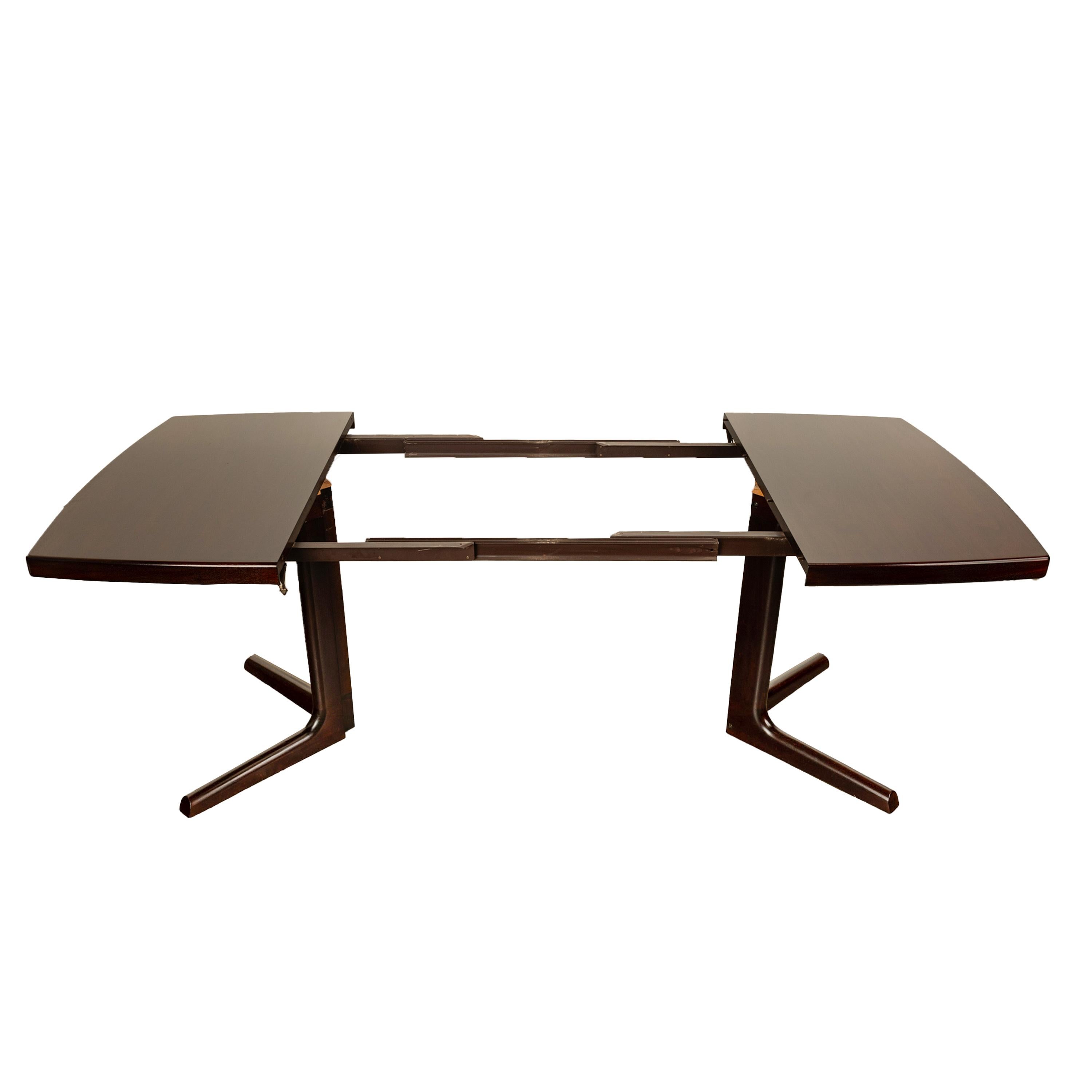Mid Century Modern Danish Rosewood Dining Table Seats 8-10 Farstrup Mobler 1965 For Sale 6