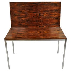Mid Century Modern Danish Rosewood Flip Top Square Game Table Dining Table