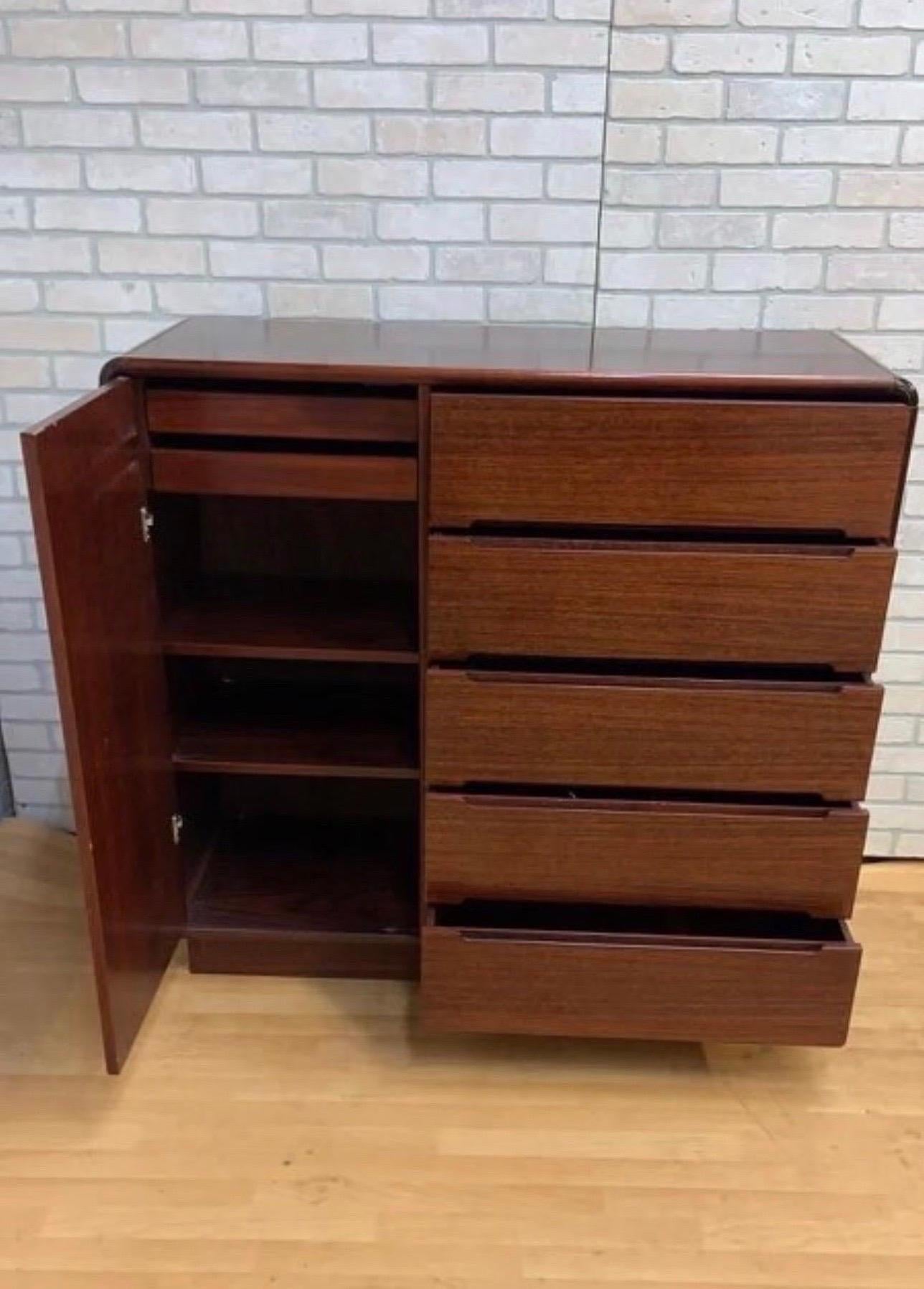 Mid-20th Century Mid-Century Modern Danish Rosewood Gentleman's Cabinet/Armoire For Sale