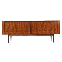 Mid-Century Modern Danish Rosewood Tambour Credenza by Bernhard Pedersen & Son