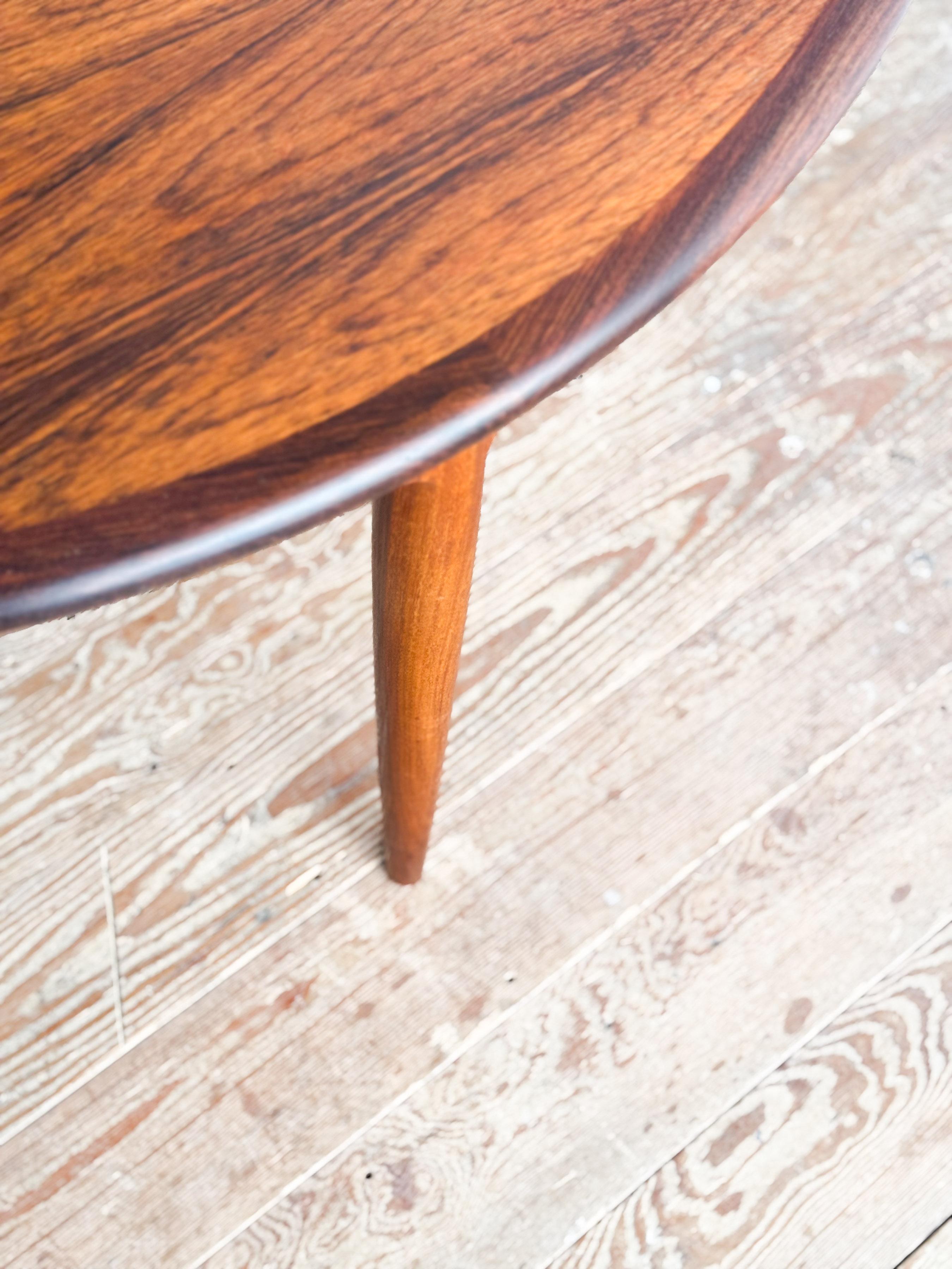 Mid-Century Modern Danish Round Extendable Teak Dining Table by Niels O. Møller For Sale 13