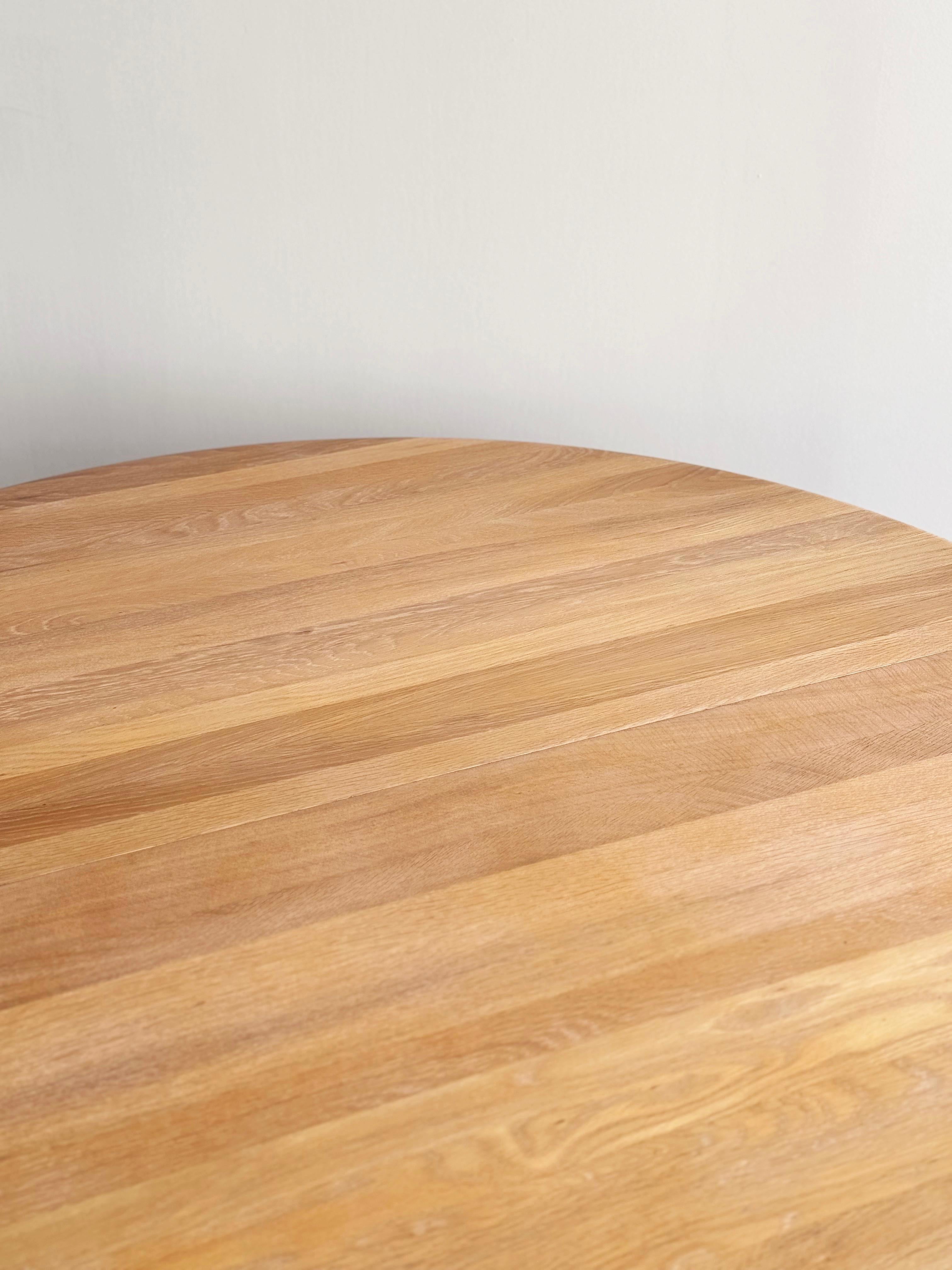 Mid-Century Modern Danish Round Extendable Teak Dining Table from Glostrup, 1960 4