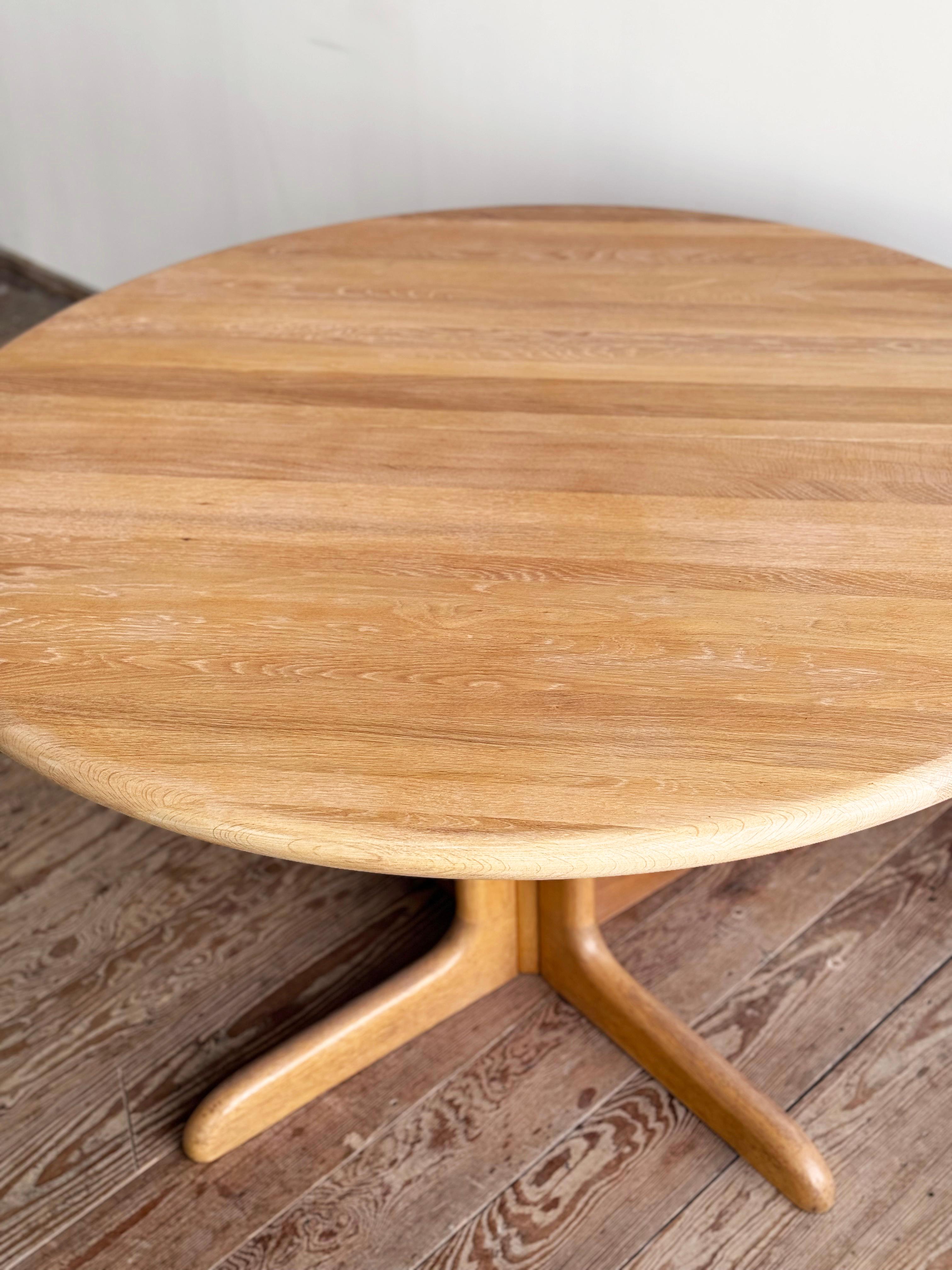 Mid-Century Modern Danish Round Extendable Teak Dining Table from Glostrup, 1960 7