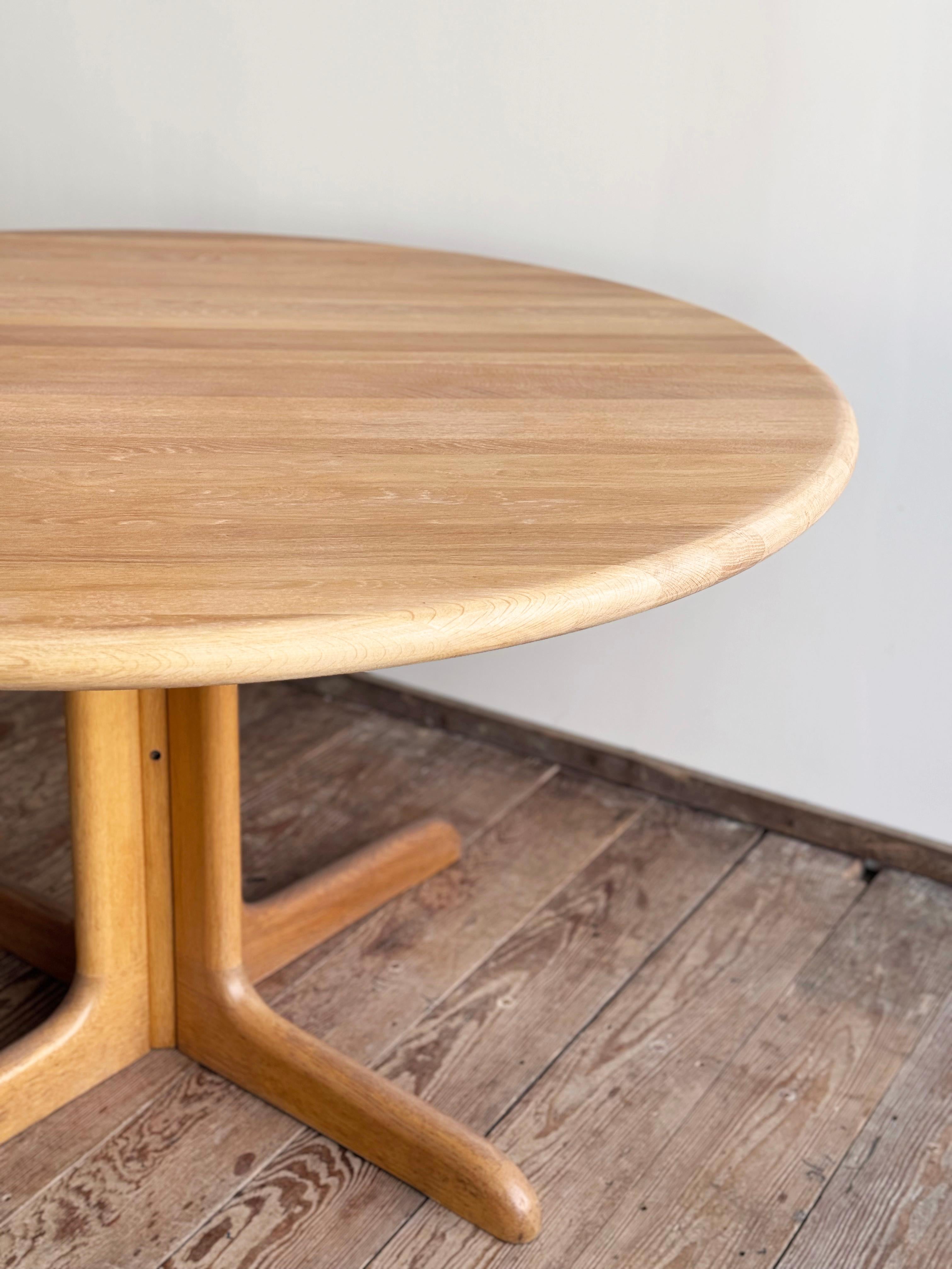Mid-Century Modern Danish Round Extendable Teak Dining Table from Glostrup, 1960 2