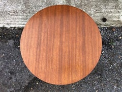 Mid-Century Modern Danish Round Teak Coffee / Occasional Table, Circa 1960s