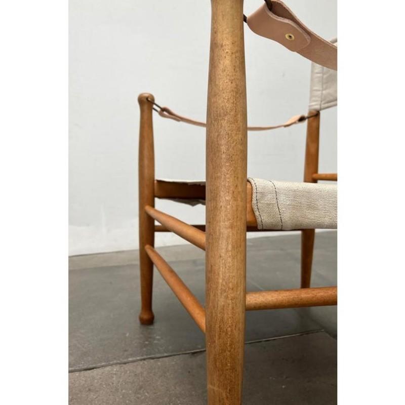 Mid-Century Modern Danish Safari Chair from Farstrup, 1960s For Sale 6