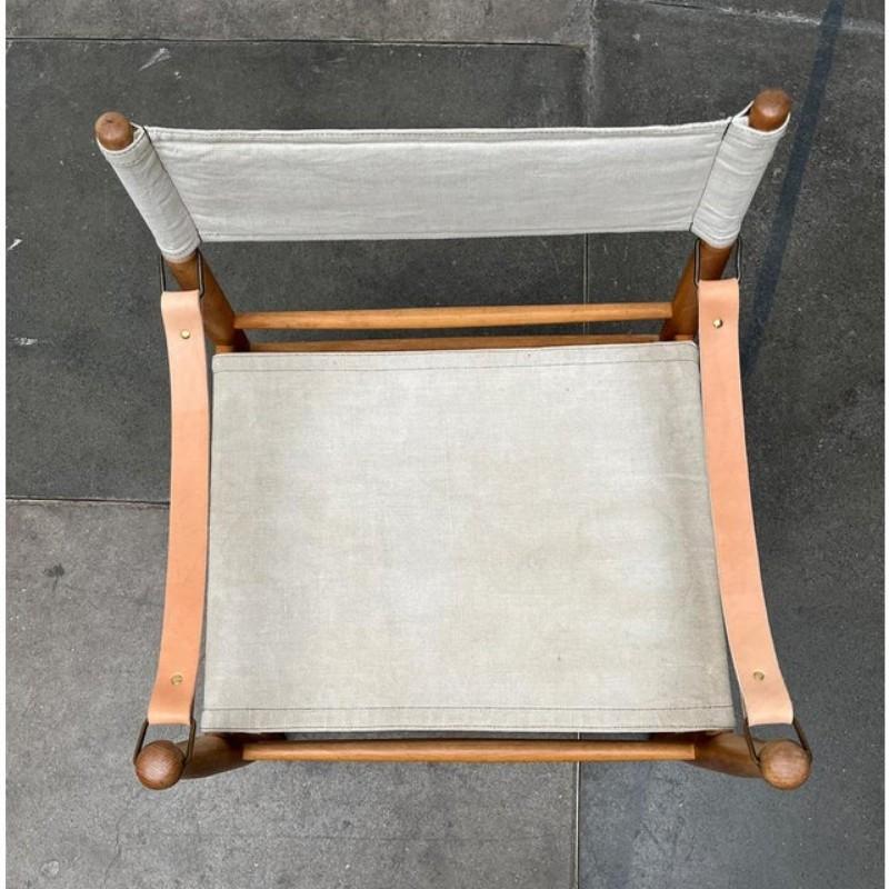 Mid-Century Modern Danish Safari Chair from Farstrup, 1960s In Good Condition For Sale In Hamburg, DE