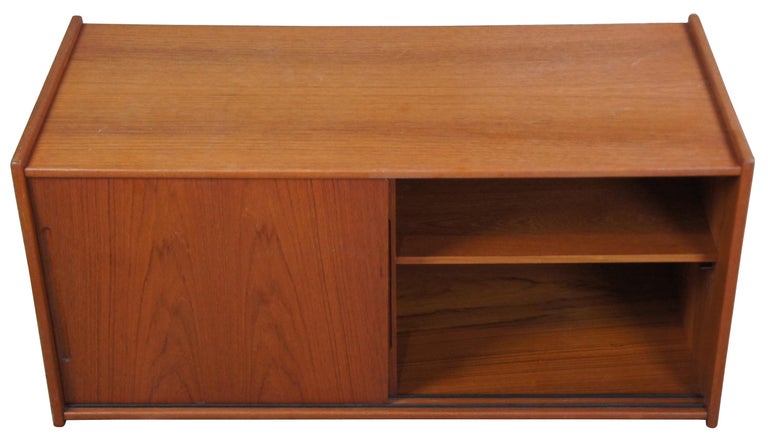 Mid-Century Modern Danish Scandinavian Cabinet Shelf Coffee Table ...