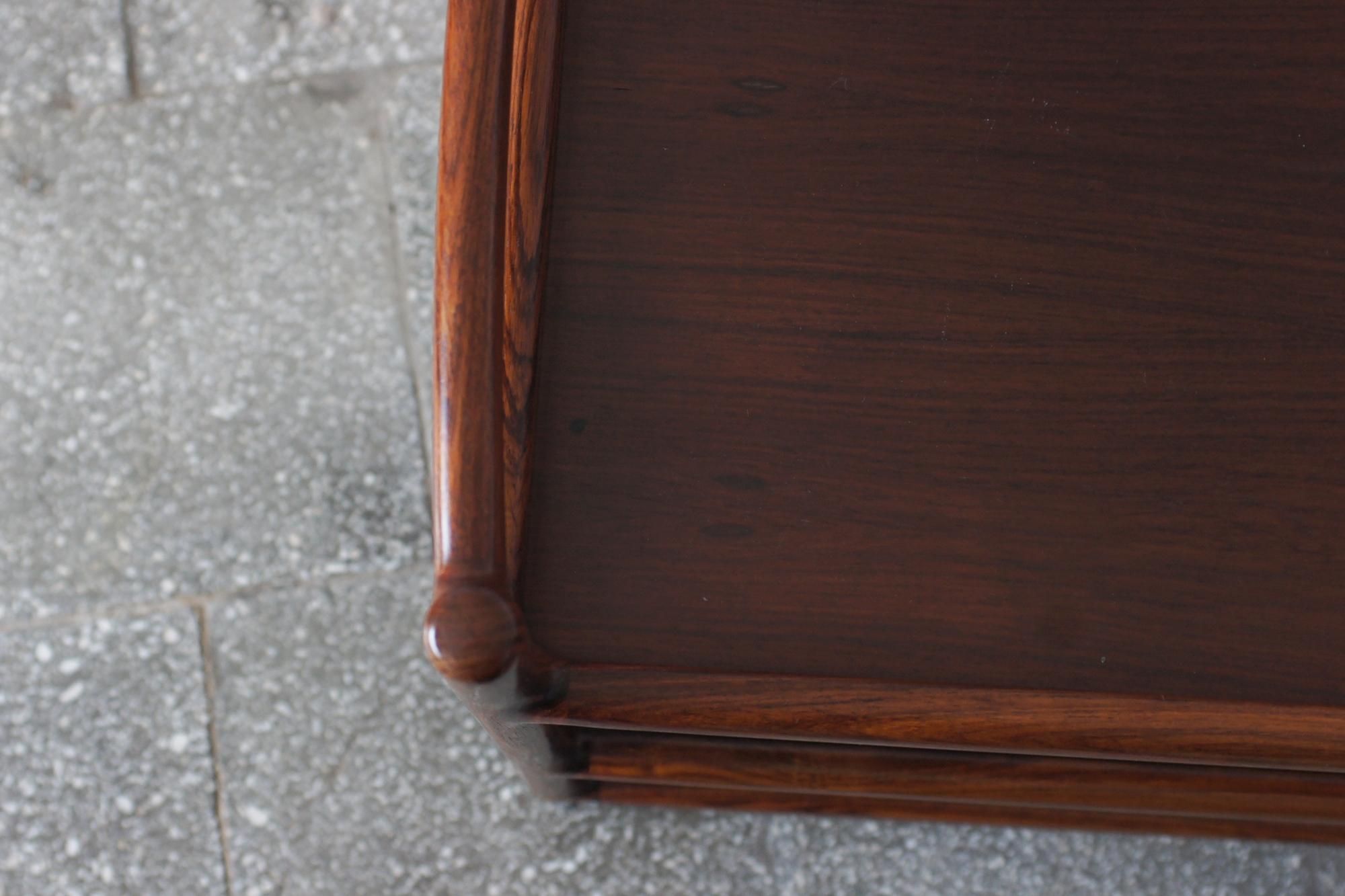 Mid-Century Modern Danish Serving Trolley in Rosewood by Henning Korch for Silke en vente 6