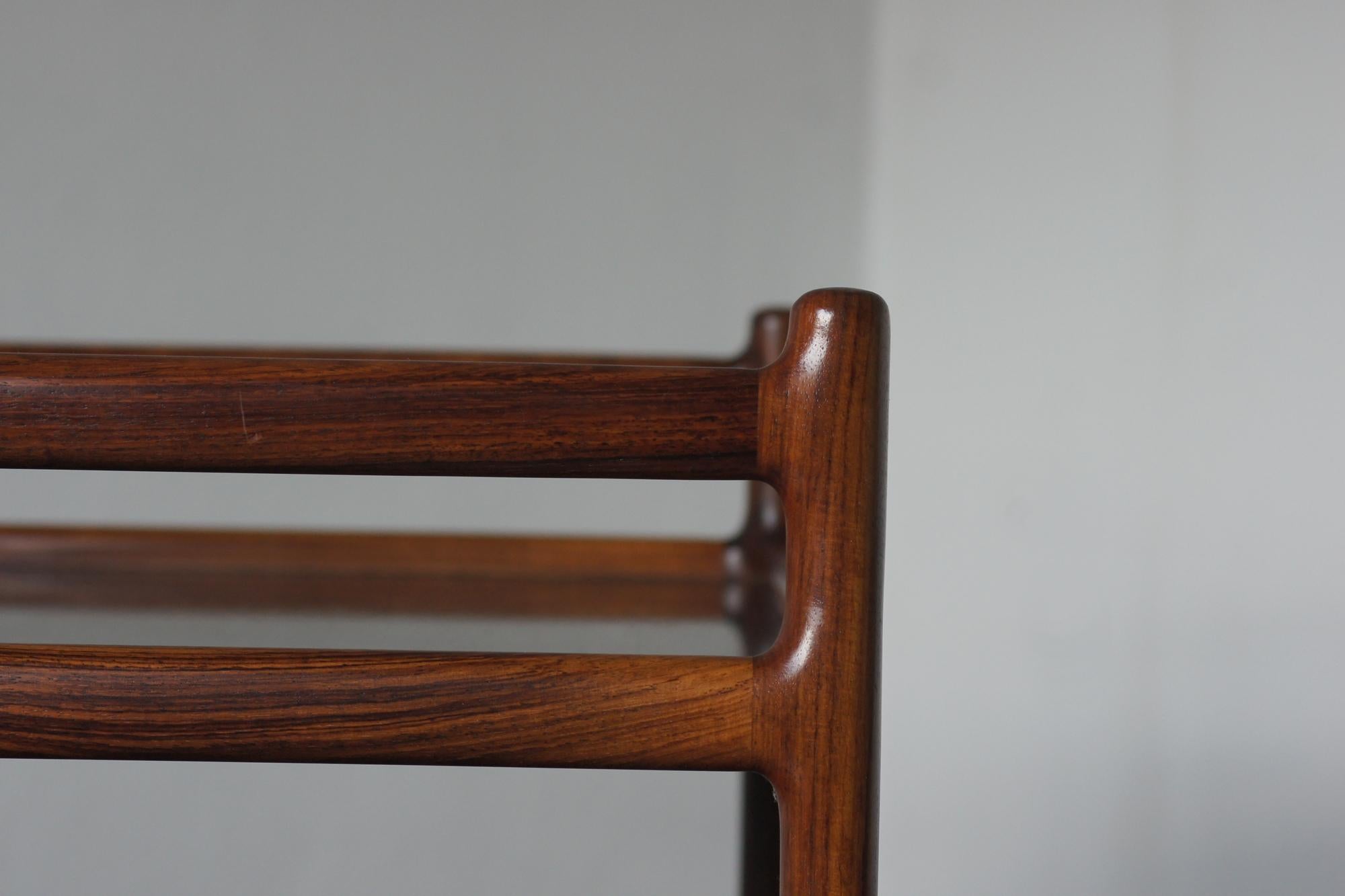 Mid-Century Modern Danish Serving Trolley in Rosewood by Henning Korch for Silke en vente 2