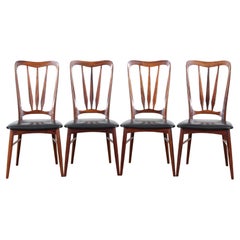 Mid-Century Modern Danish Set of 4 Chairs in Rosewood Model Ingrid